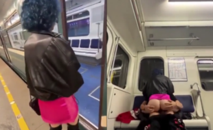 Egirl fodendo dentro do metrô